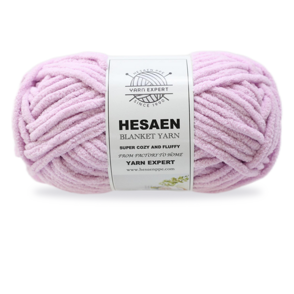 HESAEN THIN BLANKET YARN CHENNILE YARN-(100G/3.5OZ)-A VARIETY OF COLORS AVAILABLE