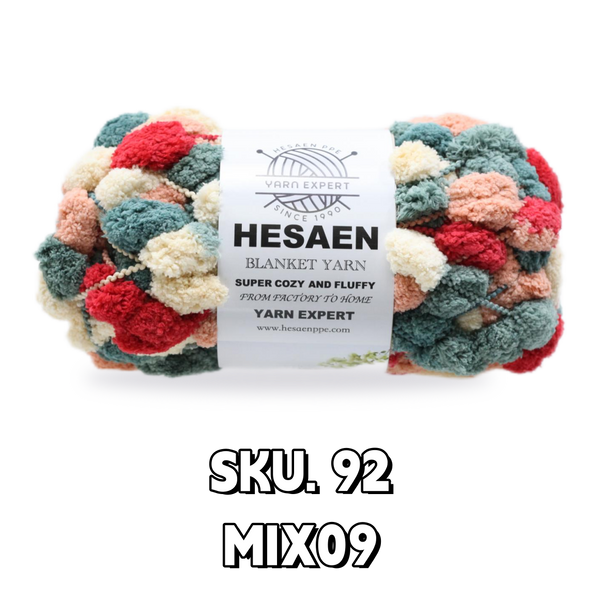 SUPER COZY HESAEN CHUNKY BLANKET YARN BALL YARN-(150G/28M)-A VARIETY OF COLORS AVAILABLE