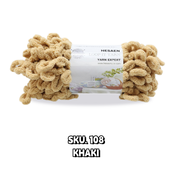 SUPER COZY HESAEN CHUNKY BLANKET YARN LOOP-IT YARN-(100G/3.5OZ)-A VARIETY OF COLORS AVAILABLE
