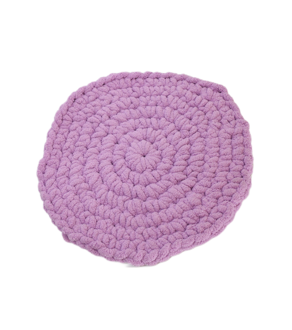 SUPER COZY HESAEN CHUNKY YARN HOME DECOR (ROUND CUSHION)