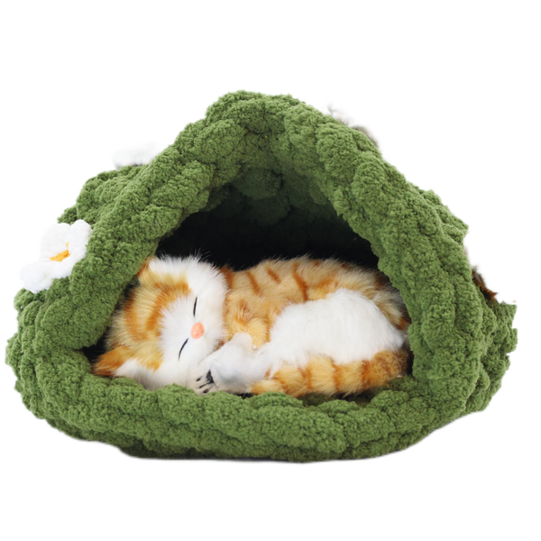 SUPER COZY HESAEN CHUNKY YARN CAT BED (CACTUS PATTERN)