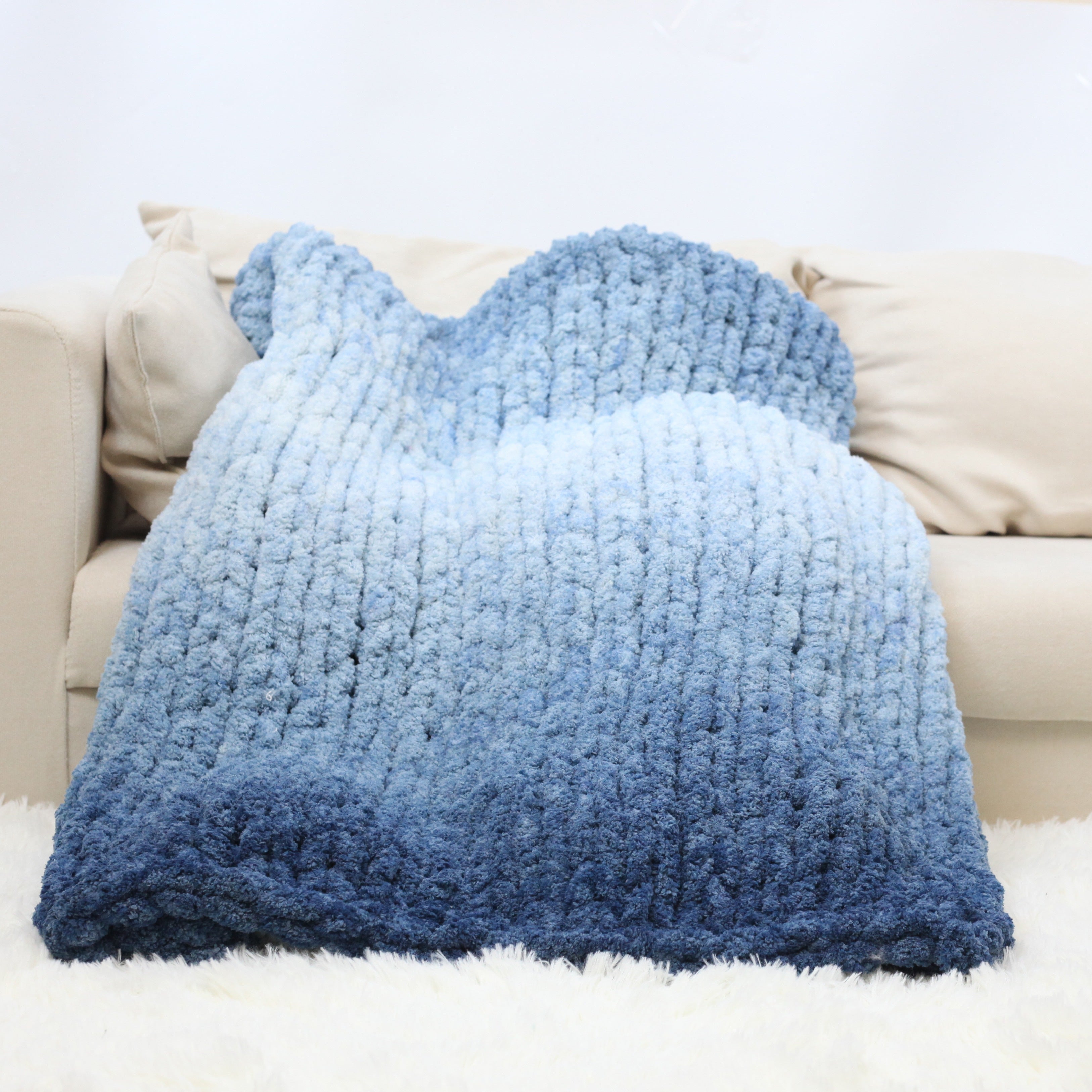 View of Finished Ombre Blankets – Hesaen PPE